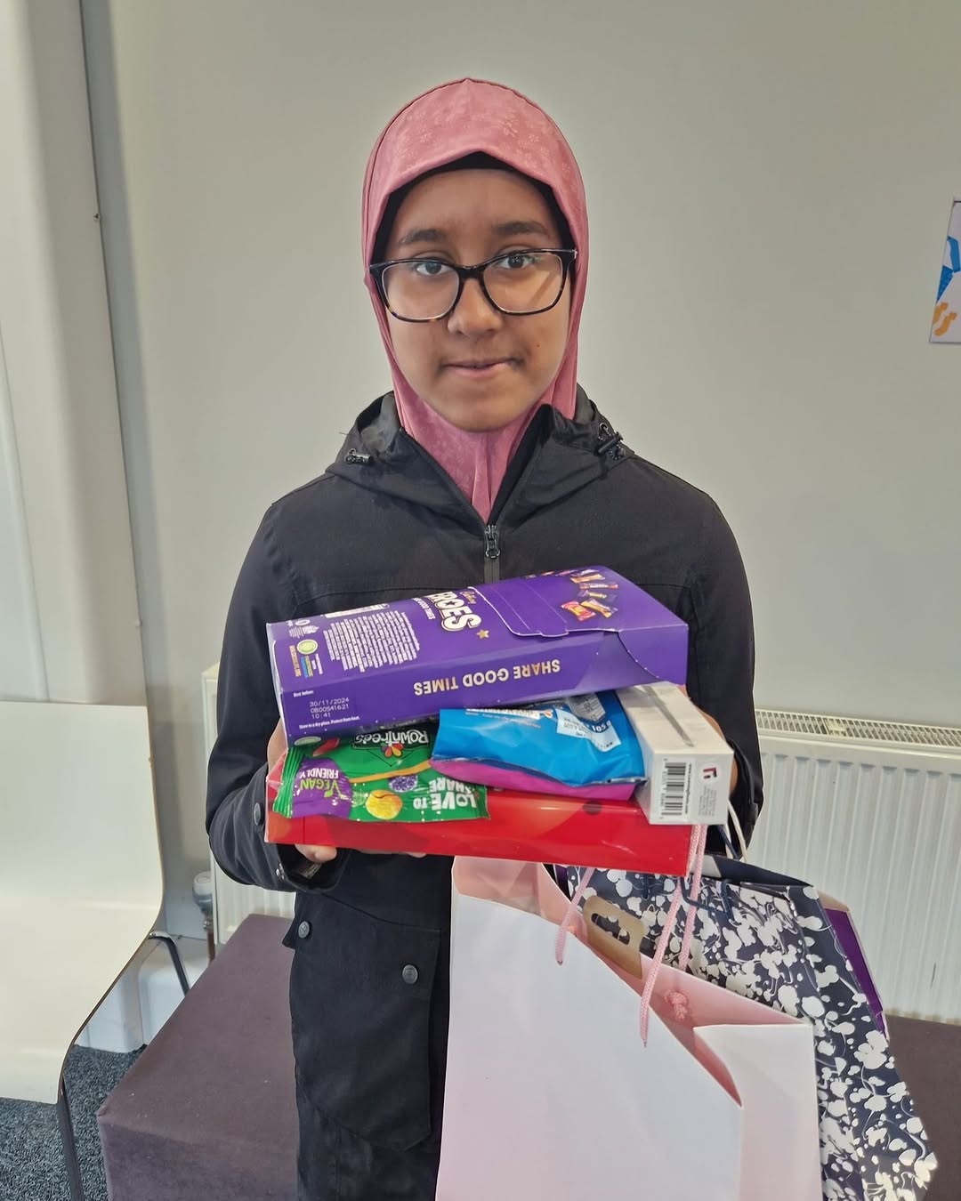 A proud new hijabi: Became a full-time hijabi. We are all really proud!