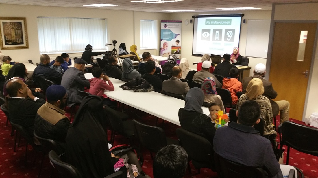 Parents attending a workshop about our teaching methodology